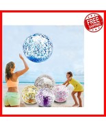 Sparkling Summer Beach Ball Set - 5 Pack Jumbo Toys for Endless Outdoor Joy - $495.41 MXN