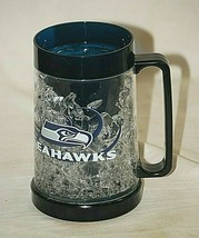 NFL Seahawks Freezer Drinking Mug 16 oz. Frosty Cup Football Sports Souv... - $21.77