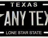 Texas TX Any State Car Tag Your Custom Text Diamond Etched Front License... - $22.99