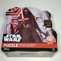 Star Wars Force Awakens 1000 Piece Jigsaw Puzzle Tin Kylo Ren Disney Com... - $14.95