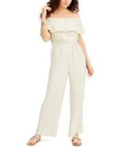 MSRP $100 Thalia Sodi Off-The-Shoulder Jumpsuit Natural Size XS - £14.42 GBP