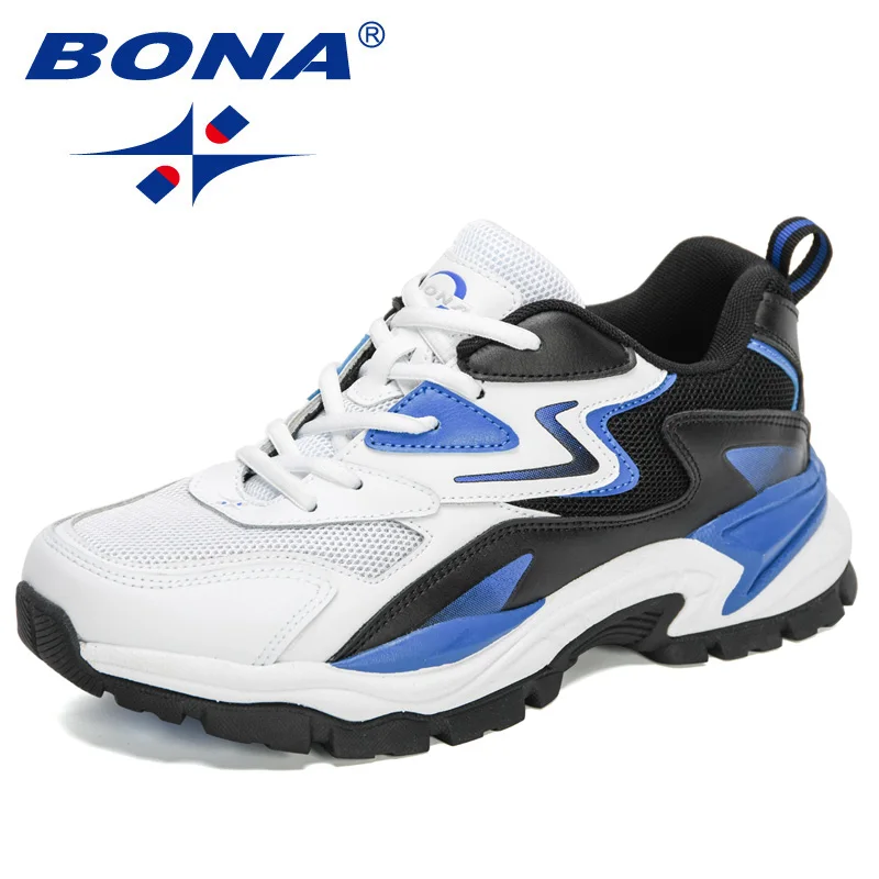 BONA 2024 New Designers Fashion Men&#39;s   Height Increasing Running Footwear Man J - £174.25 GBP