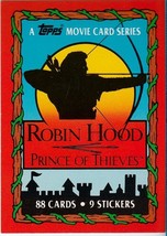 1991 &quot;Robin Hood: Prince Of Thieves&quot; Cover Card # 1 - £1.19 GBP