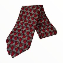 Ferrell Reed Nordstrom Red Men&#39;s Necktie Silk Tie - £15.06 GBP