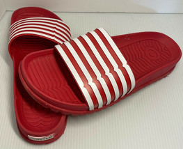 Hunter x Target Women’s 7 Red Slides Striped Slip On Comfort Shoes Sandals - $17.75
