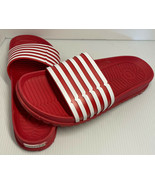 Hunter x Target Women’s 7 Red Slides Striped Slip On Comfort Shoes Sandals - £14.41 GBP