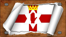 Northern Ireland Flag Scroll Novelty Mini Metal License Plate Tag - £11.95 GBP