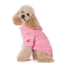 NWT Dogo Apparel for Dogs Pink Hoodie Sweater Coat Hoodie Size Large Wool - $13.88
