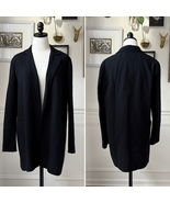Lafayette 148 Longline Open Front Blazer Textured Wool Crepe $350 S - $90.00