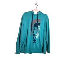 THE NORTH FACE Womens XL Green Hooded Sweatshirt Drawstring Pockets Pullover - £13.42 GBP
