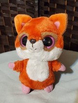 Yoo Hoo And Friends Orange Baby Fox Pink Eyes Plush Noisemaker - £8.70 GBP