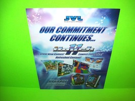 JVL 11 Inch Countertop Coin-Op Video Amusement Arcade Game Promo Sales Flyer - £12.68 GBP