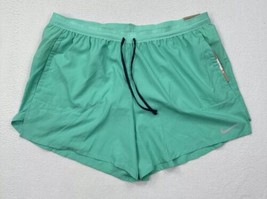 Nike Dri-Fit Men&#39;s Stride Running Shorts Size XXL Green Brief Lined 5&quot;NWT - $32.50