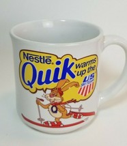 Vintage Nestle Mug Quik Warms Up The US Ski Team Coffee Hot Chocolate Cup - £11.83 GBP