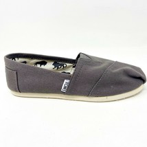 Toms Classics Ash Gray Womens Slip On Casual Canvas Flat Shoes - £27.93 GBP