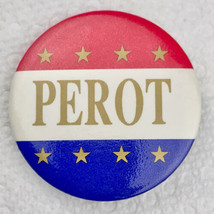 Ross Perot Pin Button Vintage Election Political Presidential USA - £9.42 GBP