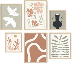 Haus And Hues Boho Posters - 6 Pc. Art, Nature Wall Prints, Neutral, (Unframed). - £26.84 GBP