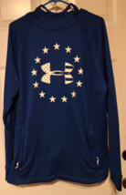 Under Armour Freedom Tech Loose Hoodie Men’s Large Blue Pullover Sweatshirt - £22.89 GBP