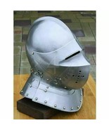 Medieval Knight Tournament Close Armor Sca Replica Steel 18ga Helmet Hal... - $338.46