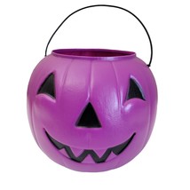 VTG Norfolk Purple Jack-O-Lantern Pumpkin Blow Mold Trick or Treat Bucket USA - £7.90 GBP