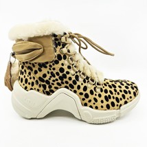 Mark Nason Neo Block Lillie Cheetah Womens Size 6.5 Shearling Sneaker Bootie - £58.93 GBP
