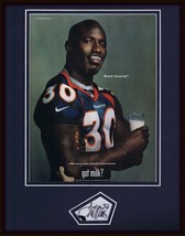 Terrell Davis Signed Framed 11x14 ORIGINAL 1999 Got Milk Advertisement Display - £79.12 GBP