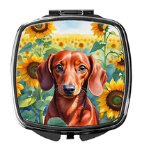 Dachshund Elegant Square Compact Mirror - £12.31 GBP