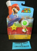 Super Mario Nintendo Green Toad 4&quot; action figure with star Jakks Pacific toy  - £46.50 GBP