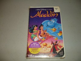 Aladdin 1993 Vhs Walt Disney Classic Black Diamond New Sealed Clam Shell - £153.33 GBP
