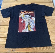 Inuyasha Men’s Short Sleeve T Shirt Size XL Black T11 - £10.02 GBP