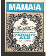 MAMAIA Murfatlar Vermouth ALB Extrafin Vermut Wine Vintage Ads Label - £7.86 GBP