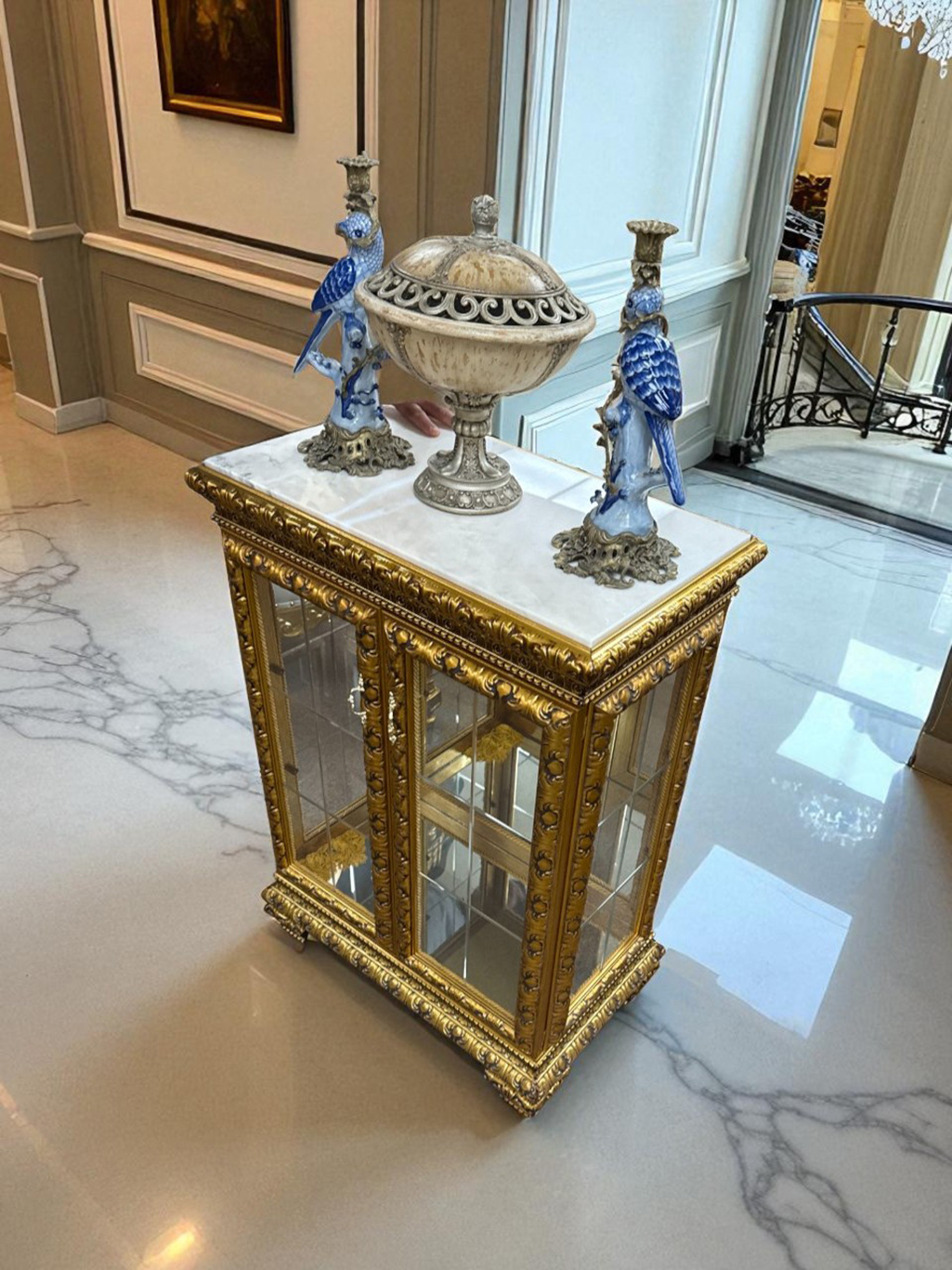 Ornate Gold Display Cabinet - $1,095.00