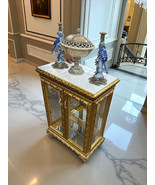 Ornate Gold Display Cabinet - $1,497.63 CAD