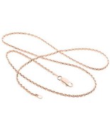 New YEIDID 18k Rose Gold-Plated ROPE CHAIN NECKLACE 1.5 mm Size 30 Made ... - £14.23 GBP