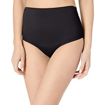 $54 Anne Cole High Waist to Fold Over Shirred Bottom Live in Color Black Size XS - £18.53 GBP