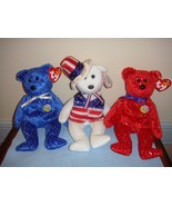 Ty Beanie Babies Sam Red Decade And Blue - £21.96 GBP