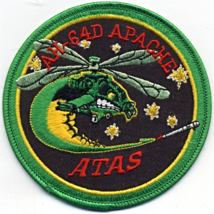 US Army AH-64D Apache Assault Helicopter ATAS Launch Mount Embroidered Patch NOS - £7.86 GBP