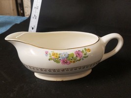 Rare Vintage WS George Gravy Boat Derwood 7 Floral Design, w/Gold details - £11.12 GBP