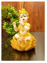 Resin  Laddu Gopal Showpiece for Home Décor Pooja Room - £22.23 GBP