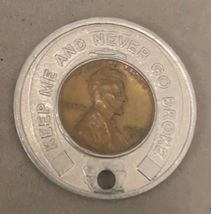 Vintage Advertising Token 1968D Lucky Penny Las Vegas Club Casino Fob Charm - $14.84