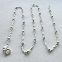 FAS 925 STERLING SILVER SINGAPORE CHAIN  18 Inch - $685.83 MXN