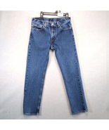 Levi&#39;s 505 Jeans Men&#39;s 33x31 Straight Leg 100% Cotton Denim Med-Dark Was... - $551.25 MXN
