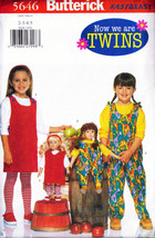 Child&#39;s &amp; DOLL&#39;s JUMPER &amp; TOP 1998 Butterick Pattern 5646 Sizes 2-3-4-5 UNCUT - £9.48 GBP