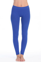 Comfy Seamless Full Leggings,Royal Blue One Size Fits Most - £18.82 GBP