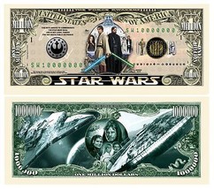 ✅ Pack of 100 Star Wars Original Collectible Novelty 1 Million Dollar Bills ✅ - £19.41 GBP
