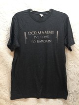 Men&#39;s T-shirt Size L Dark Gray/Black &quot;DORMAMMU I&#39;ve Come To Bargain&quot; Dr.... - £11.72 GBP