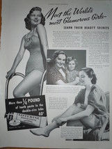 Vintage Listerine Toothpaste World&#39;s Glamorous Girls Print Magazine Adve... - £4.69 GBP