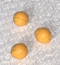 Piranha Panic Game 2005 2008 Mattel Set of 3 Yellow Fish Marbles - £7.22 GBP