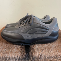 MBT Black Gray Leather Walking Toning Active Shoes Womens Size US 9 - £40.79 GBP