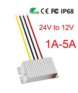 24V to 12V 1A - 5A Buck Model DC Converter Waterproof Step Down Power Buck - $10.66